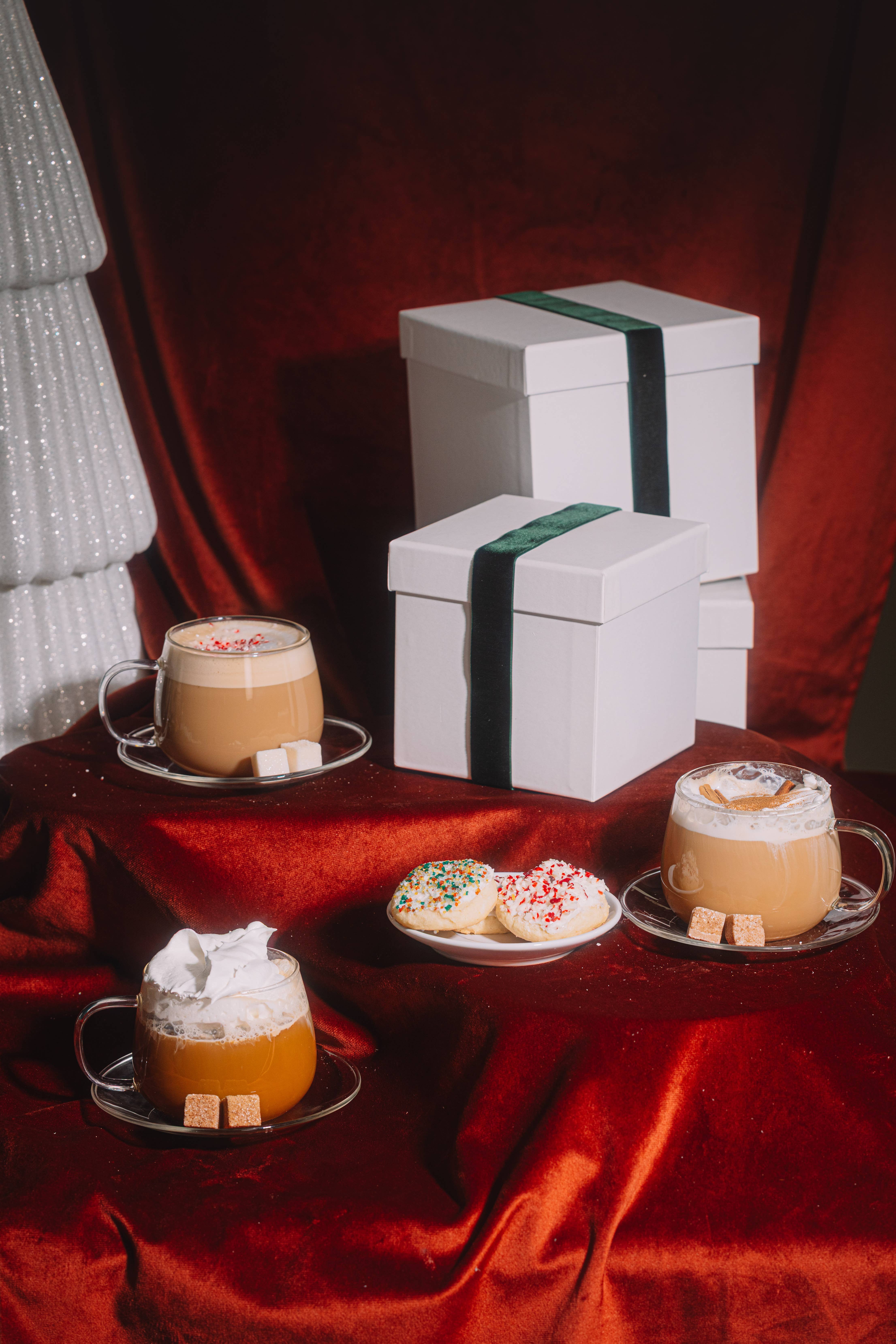 TEASPRESSA | LUXE Mixer Cube – Mistura de bebida por atacado – Trio de Cubos Misturadores de Café de Natal (Gemada & Hortelã-pimenta)3