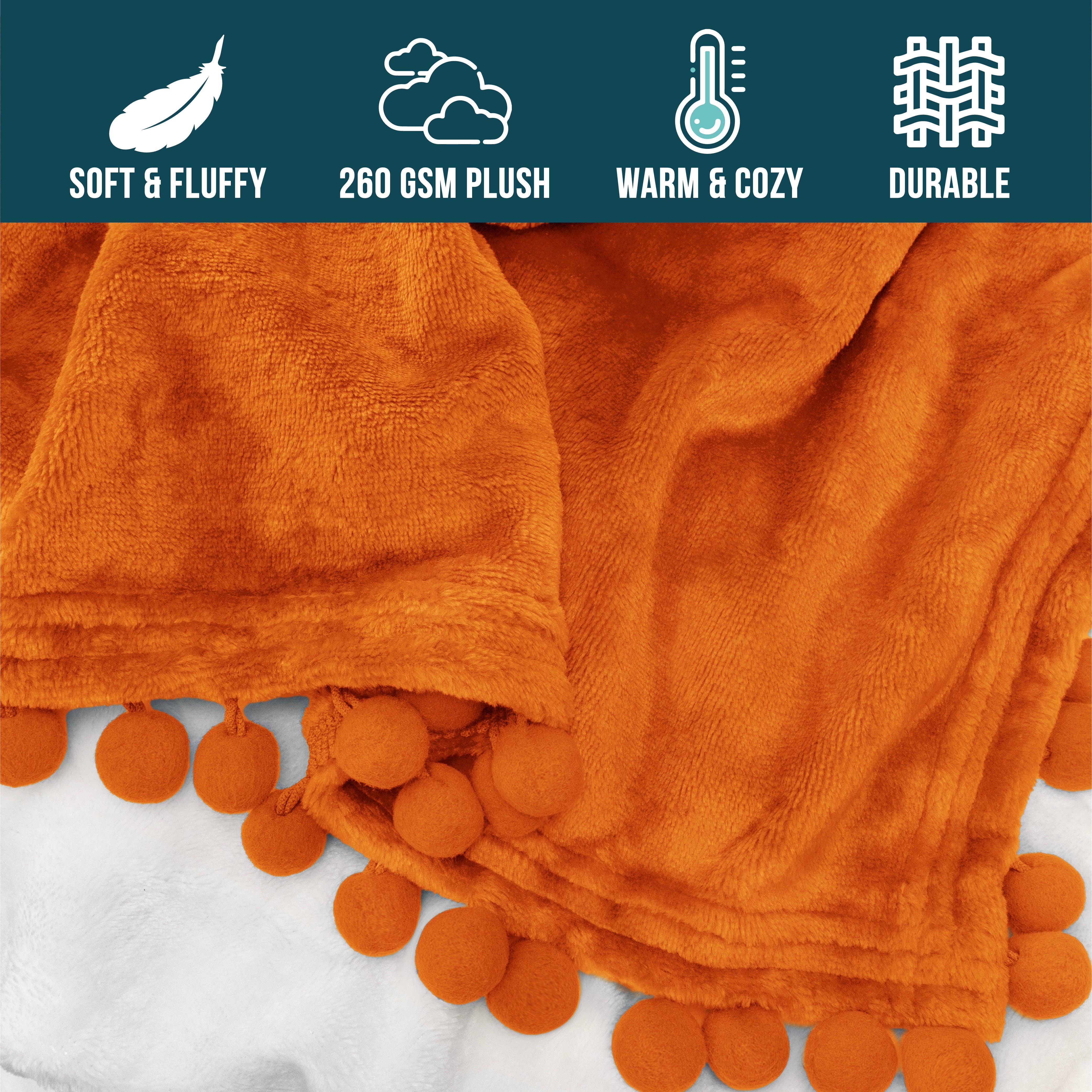 Pavilia – wholesale Prydnadsfilt – Filt med pompom-fransar103