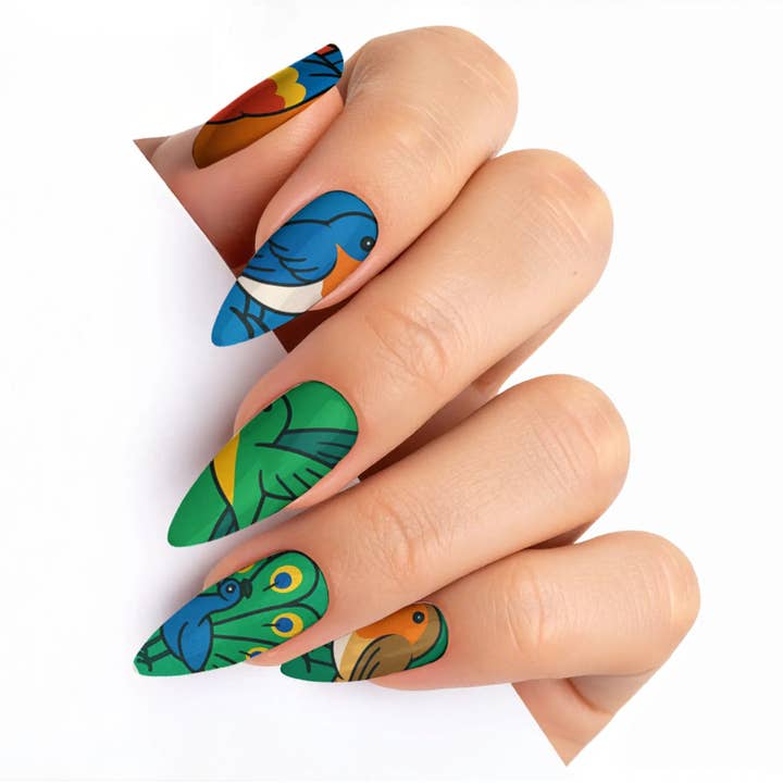 FYNE BODY - Wholesale Press-on/fake nails - Birdsong Bliss Avian Symphony Press-On Nails54
