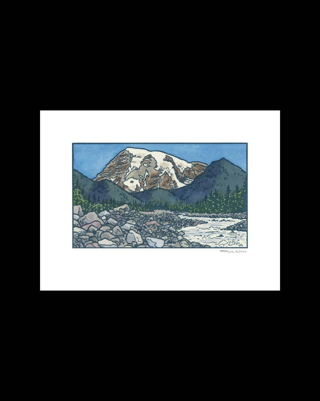 Anagram Press - Wholesale Art Print - Nisqually River giclée print2