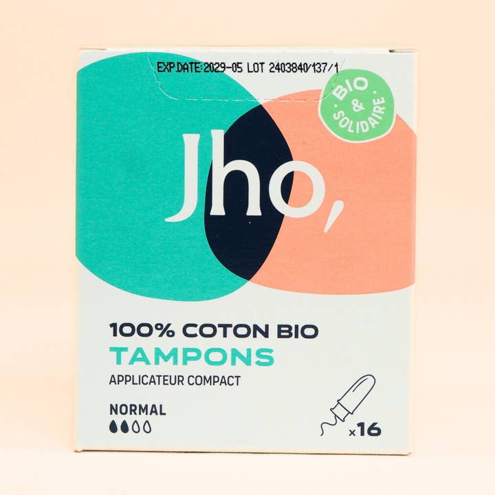 Tampons bio avec applicateur compact pour la vente par Jho,