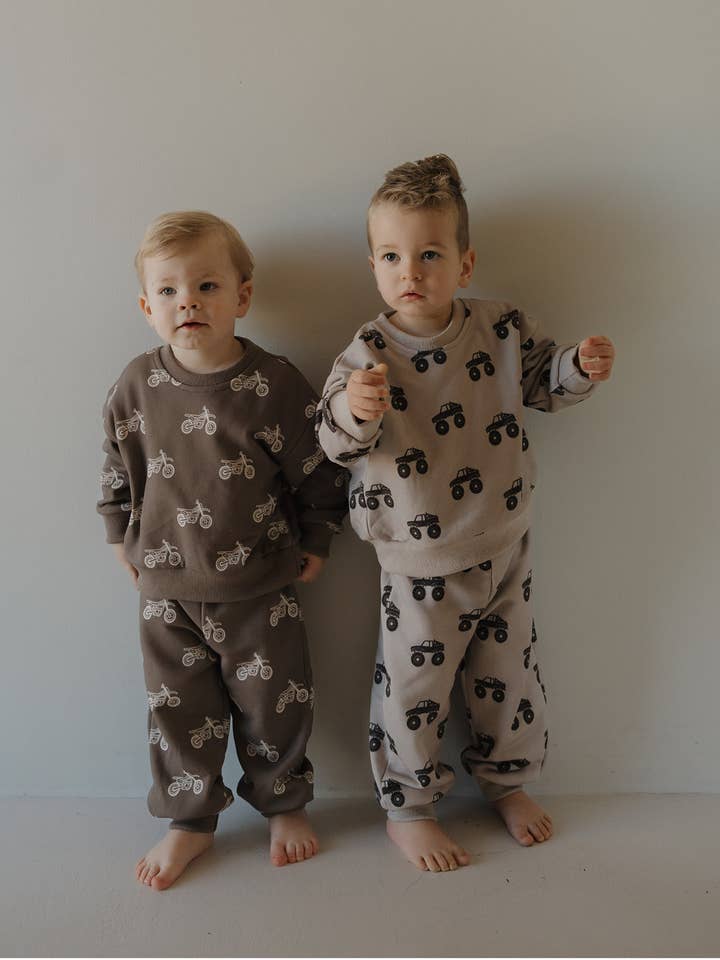 Forever French Baby - Wholesale Top & Pant Set - Baby - Child Sweat Set | Monster Truck4