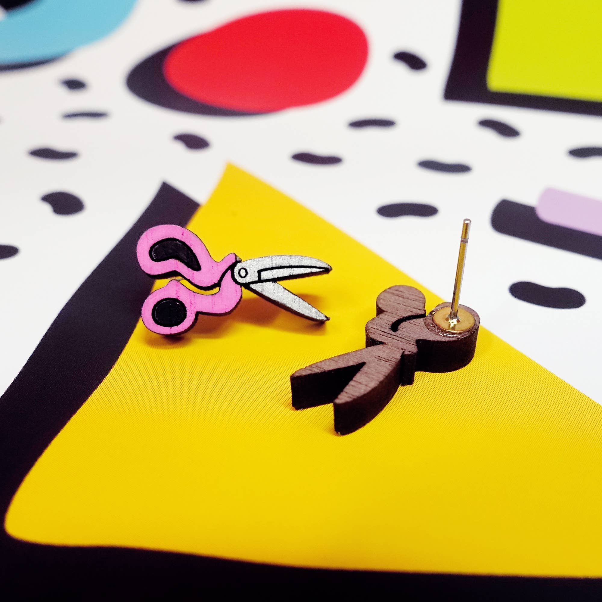 Silly Loaf - Wholesale Stud/Post Earrings - Scissors Stud Earrings3