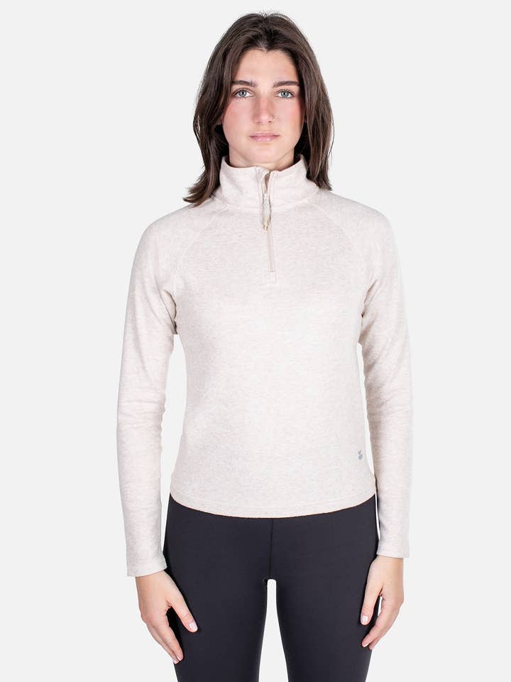 Cranford Quarter Zip - Pumice for wholesale by Jetty