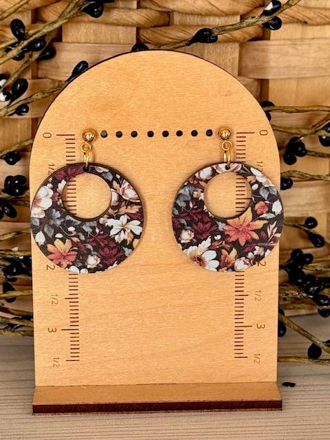 Fall Floral Earrings - Autumn Leaf Earrings for wholesale by SHY Designs, LLC