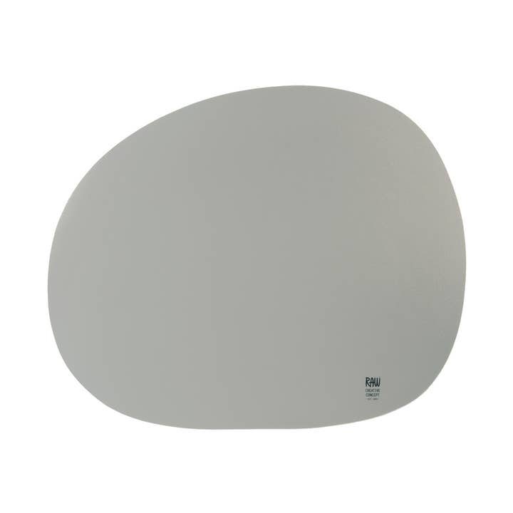 Set de table en silicone biologique brut, gris clair, 41 x 33,5 cm pour la vente par Aida A/S