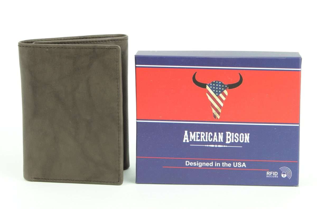 Leather Impressions Inc - Wholesale Wallet - Men's - American Bison Tall Trifold Wallet6