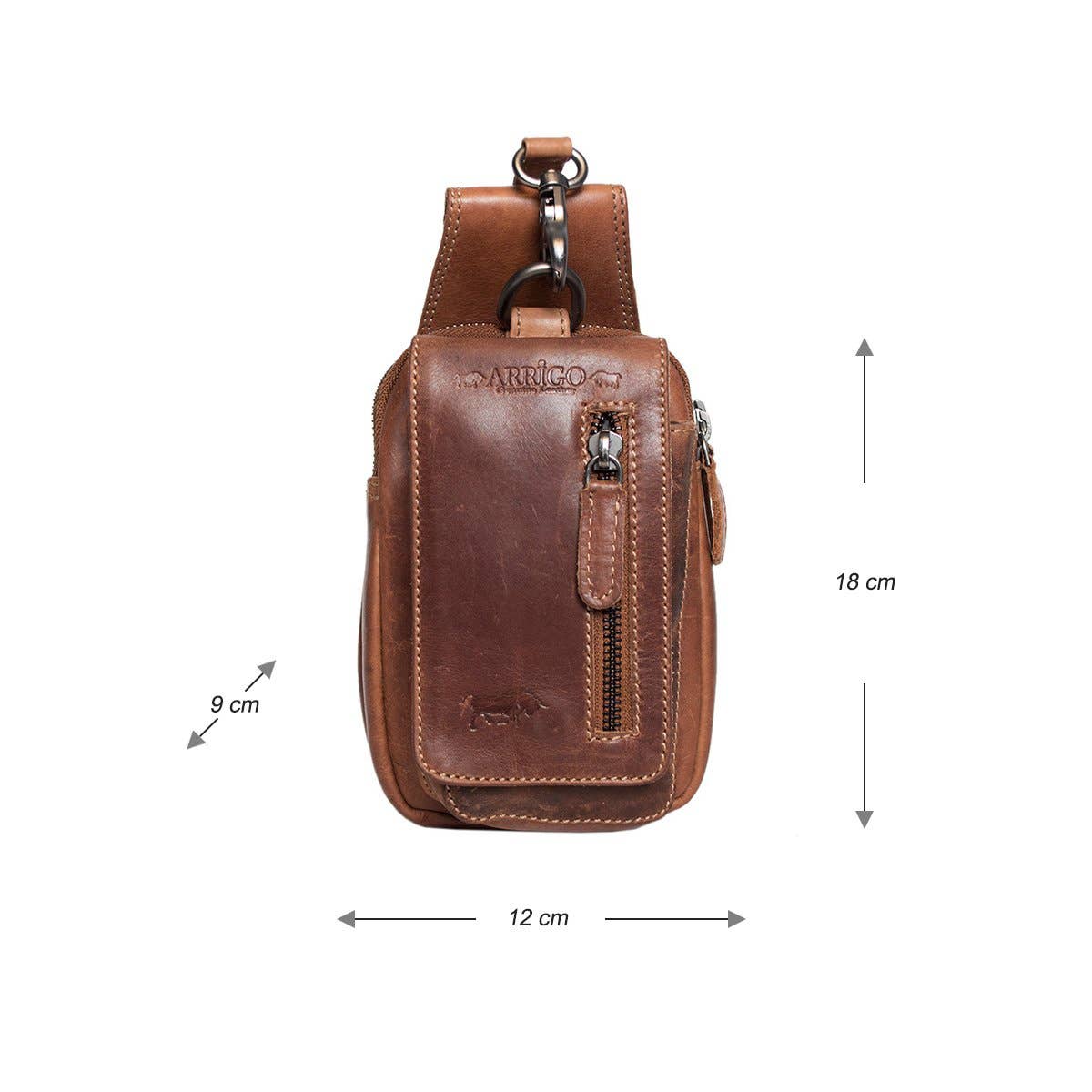 Arrigo - Wholesale Belt Bag - Unisex - Arrigo - Belt Pouch - Fanny Pack - Festival Pouch - Leather15