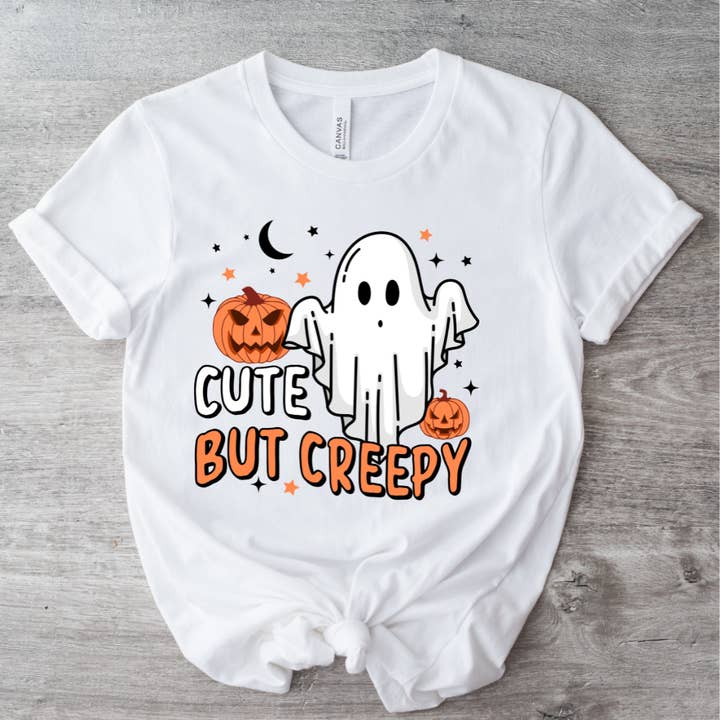 Maglietta di Halloween carina ma inquietante per la vendita all'ingrosso da parte di Londas Trendy Tees