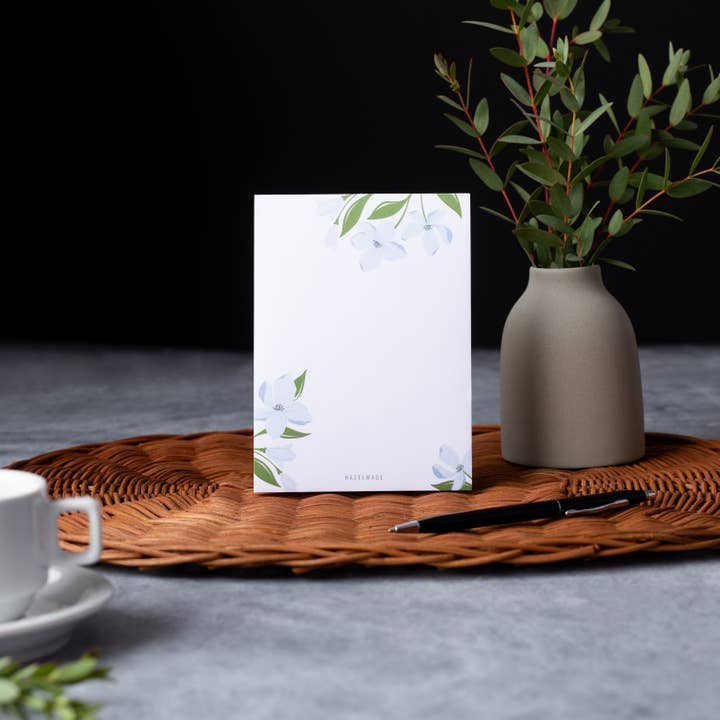 Bloc de notas Dogwood Florals - Pequeño (10 x 14 cm) para venta al por mayor de HAZELMADE® Tea Towels + Gifts