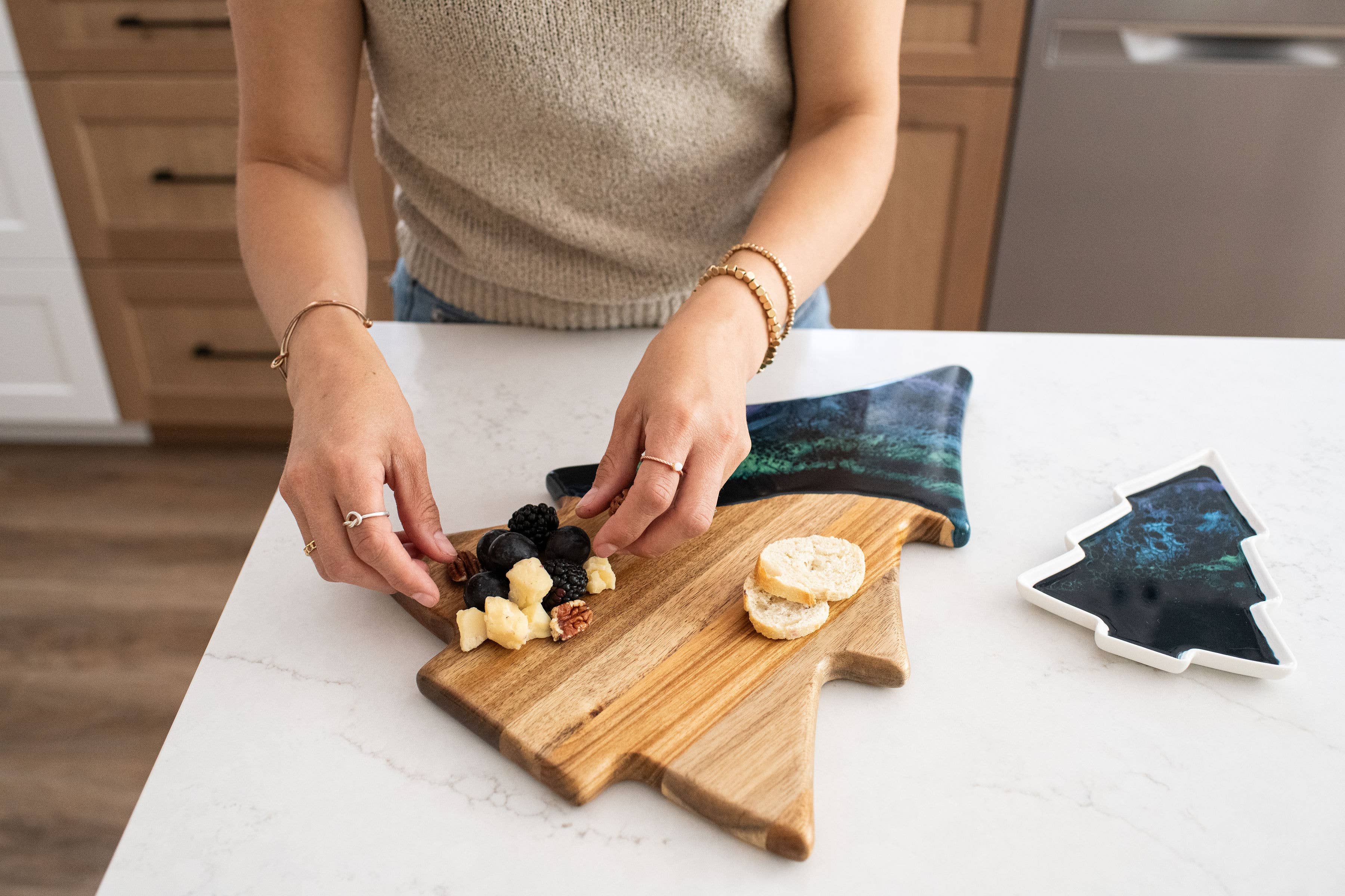 Lynn & Liana Designs - Wholesale Cheese Board - Christmas Tree Resin Charcuterie Board - NO TARIFFS!8