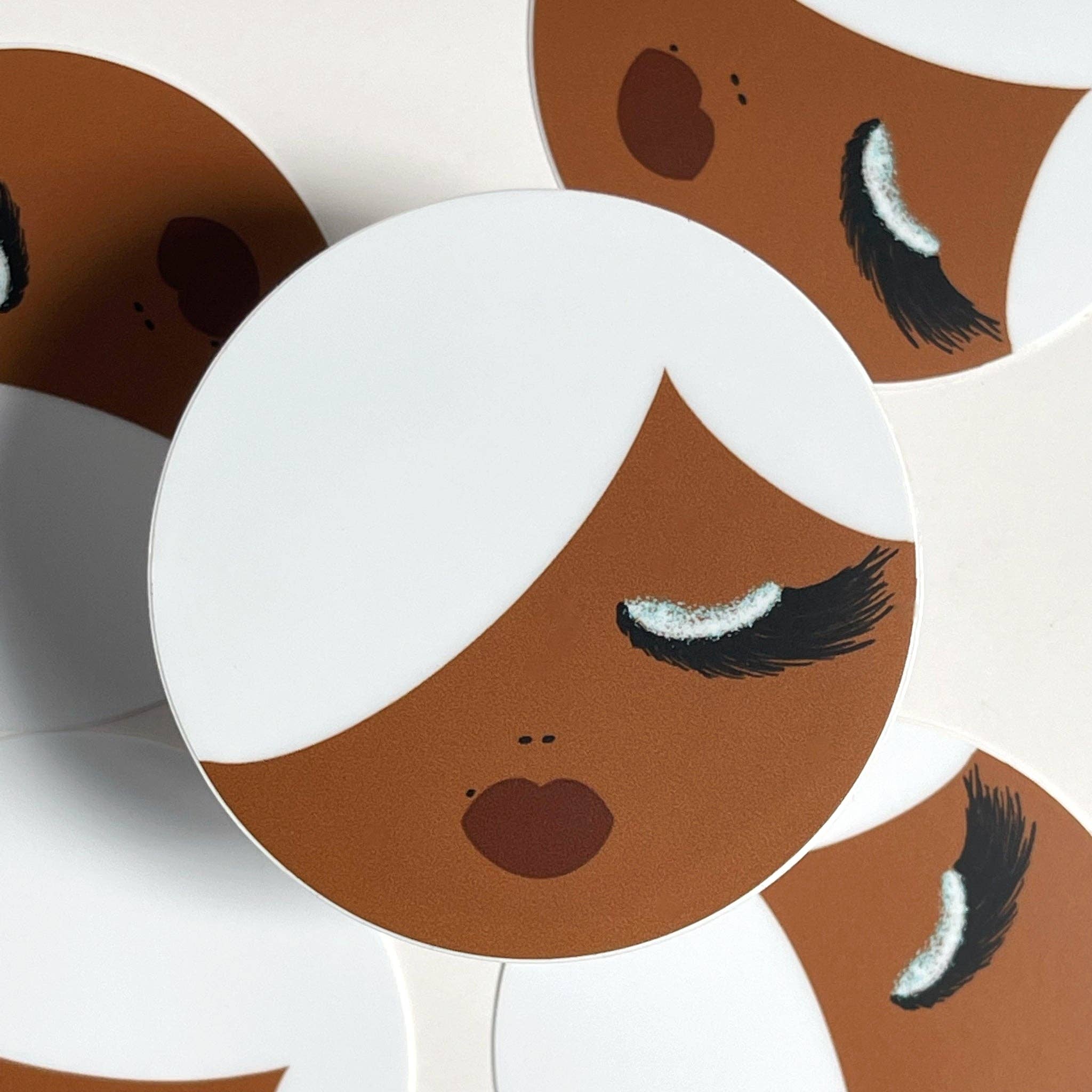 Sparkle Blu - Wholesale Sticker - Foxy Woman Sticker | Vinyl Waterproof Sticker | White Hair1