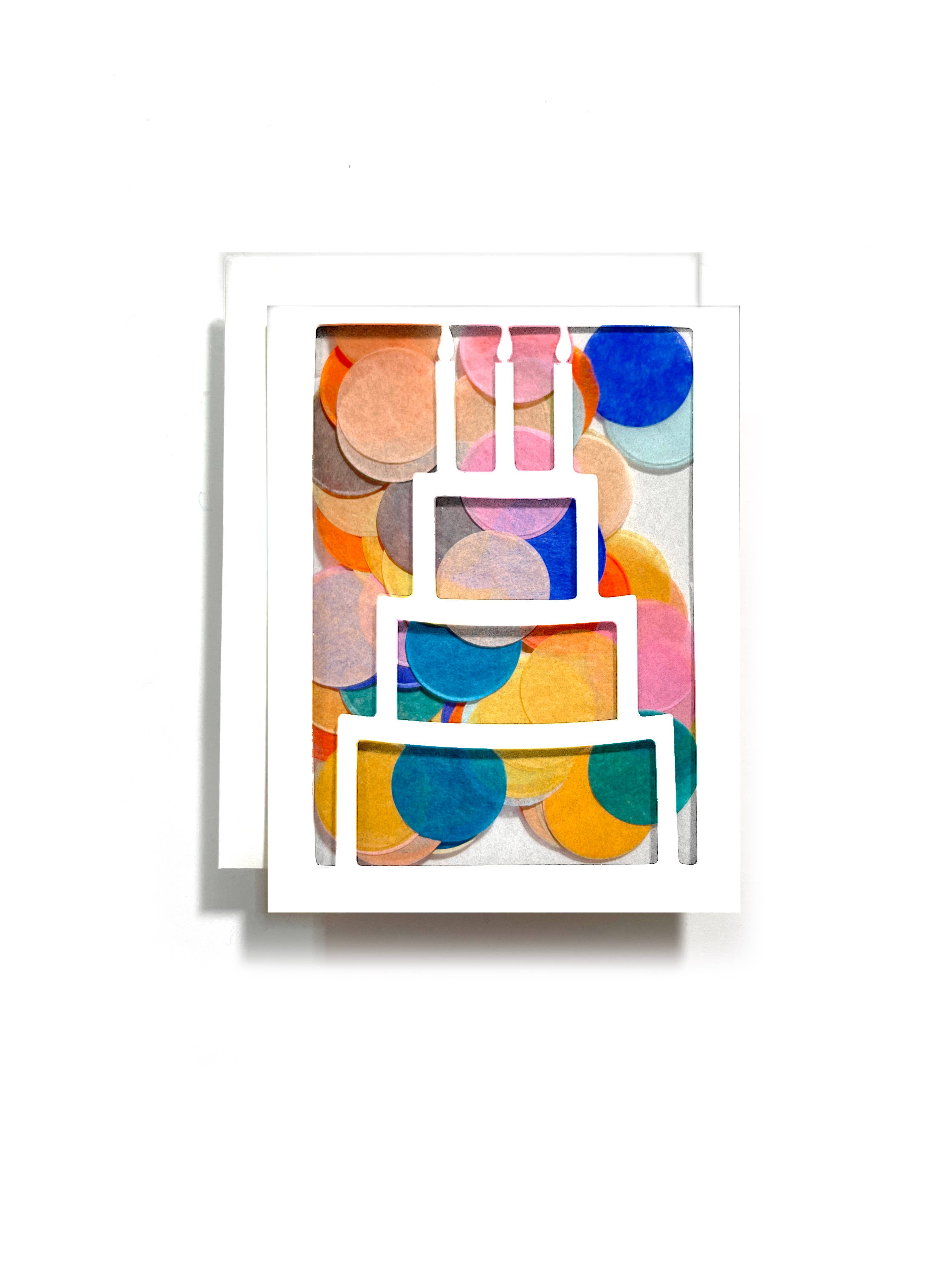 The Paper Curator - Wholesale Birthday card - Birthday Cake Confetti Card | Adult Birthday | Greeting Card3