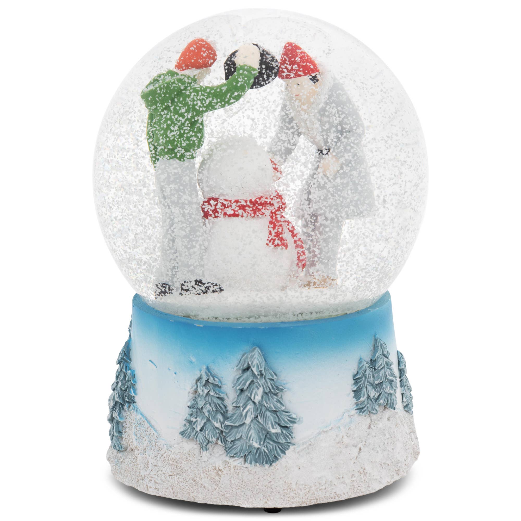 EAST AVENUE – wholesale Snow globe – Building Snowman Christmas Musical Snow Globe2