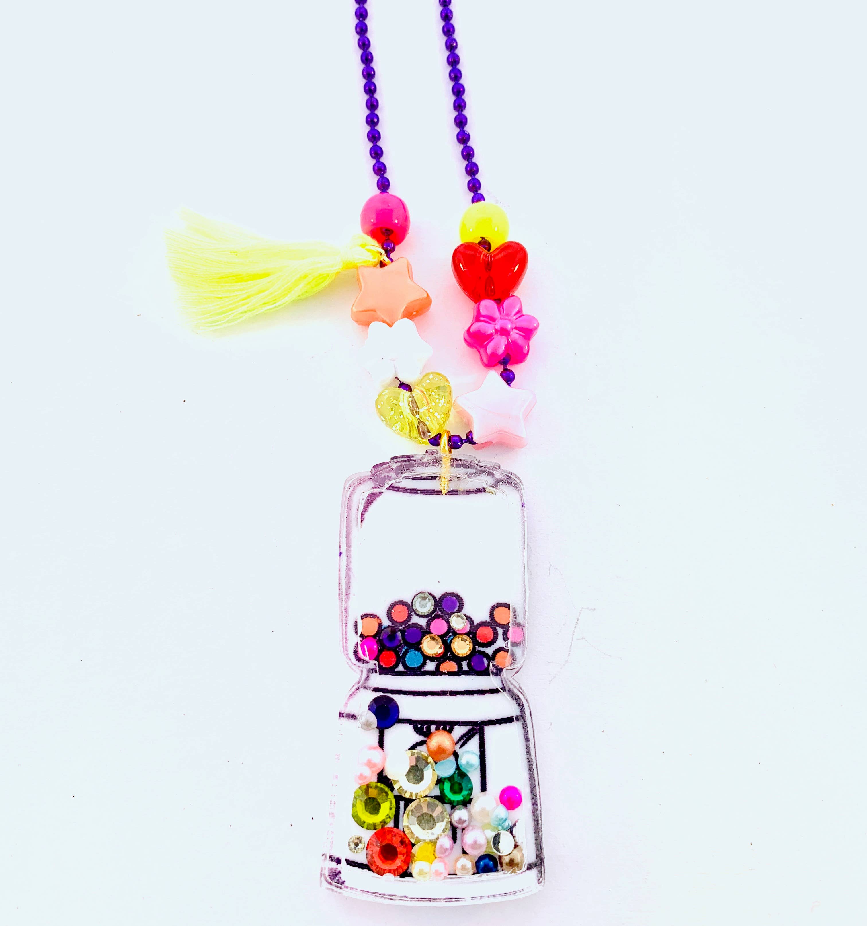 Sadie’s Moon - Wholesale Kids Necklace - Kids - Gumball Shaker Charm Ball Chain Necklace3