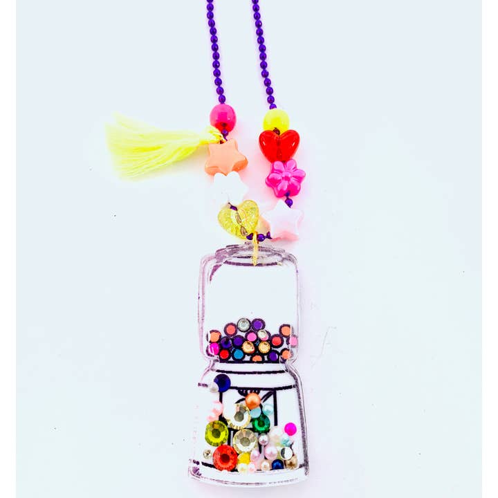 Sadie’s Moon - Wholesale Kids Necklace - Kids - Gumball Shaker Charm Ball Chain Necklace3