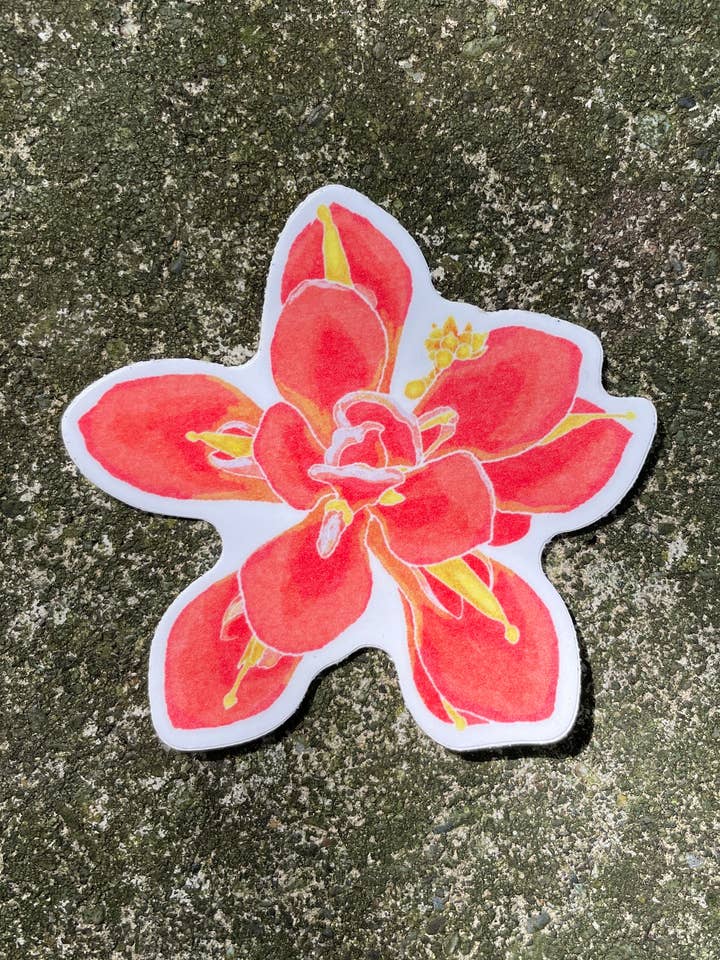 Adesivo Fiore Pennello per la vendita all'ingrosso da parte di Loamy Studio