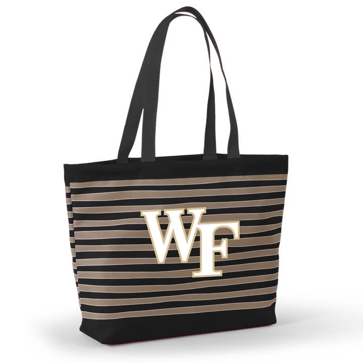 New! Wake Forest Tatum Tote Wavy Striped Tote by Desden for wholesale by Desden