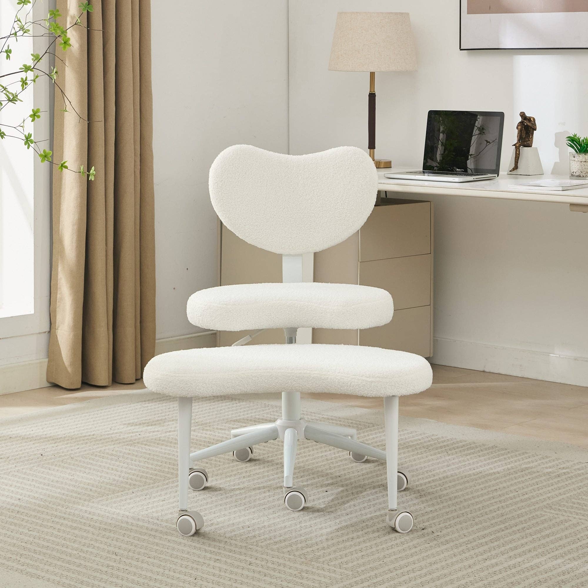 39F Inc. - Wholesale Chair - Meditation Chair Plus with Wheels, Cross Legged Chair, Ivory19