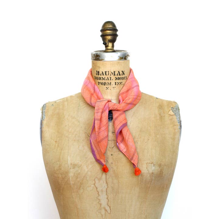 Rover & Kin - Wholesale Bandana - Women's - Berry Jamdani Bandana2