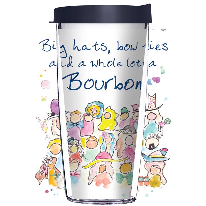Big Hats, Bow Ties & a Whole Lotta Bourbon Tumbler for wholesale by FREEHEART