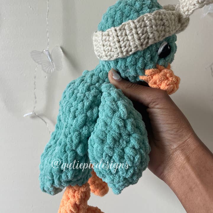 Qutie Pie Designs - Wholesale Stuffed/Plush Toy - Kids & Baby - Della Duck - White4