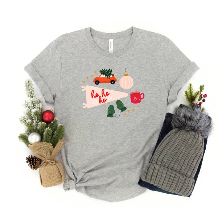 All About Christmas | Youth Short Sleeve Crew Neck for wholesale by Olive And Ivory Wholesale