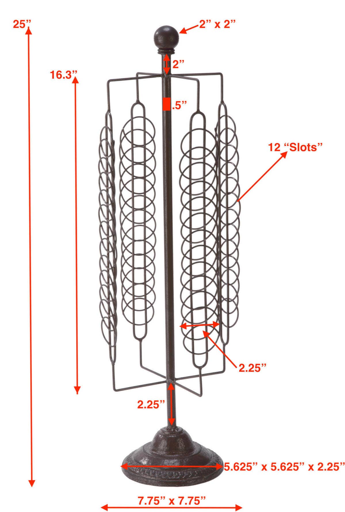 Tripar International – wholesale Retailer display stand/case – Spinning Card Holder/Display with 48 slots5
