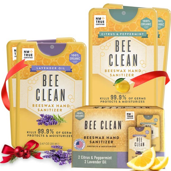 Bee Clean - Wholesale Hand Sanitizer - Bee Clean Organic Beeswax Hand Sanitizer-13 Combo 4 packs