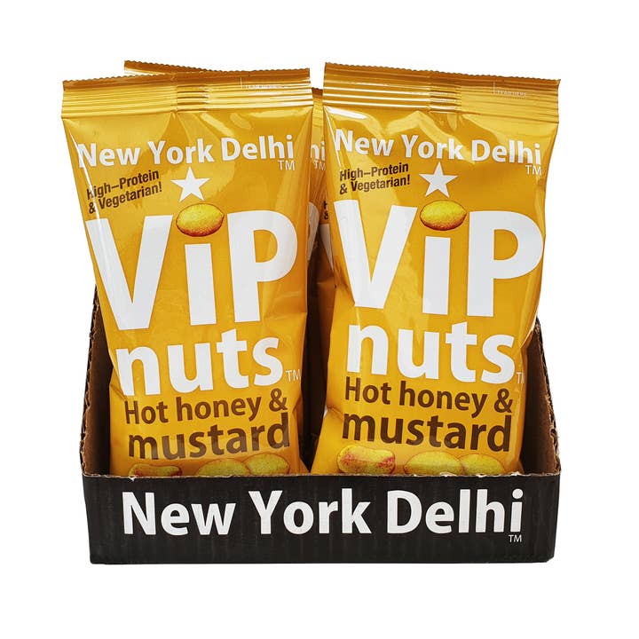 New York Delhi – wholesale Nuts – ViPnuts Hot Honey & Mustard flavoured Peanuts 63g
