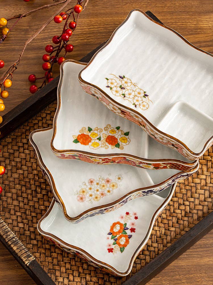 MinoCraft - Vente Plateaux de service - Assiette en porcelaine avec zone de sauce8