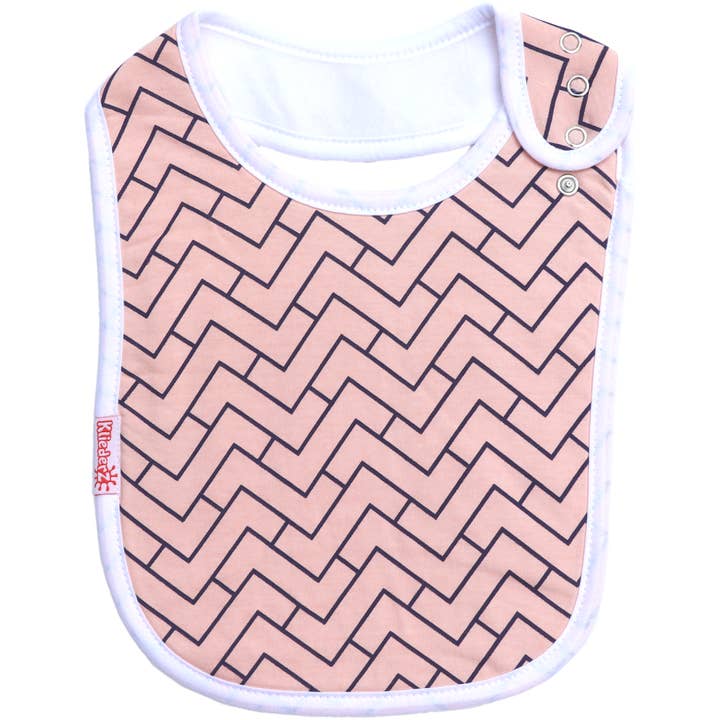 Zigzag Eating Bib - Baby Bib for wholesale by KliederZ