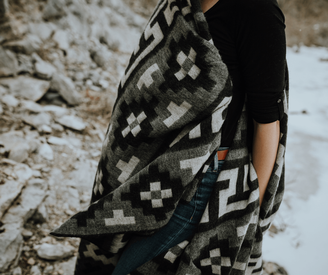 Meraki Movement - Wholesale Bedding Blanket - 50 Shades of Grey Large Alpaca Blanket2