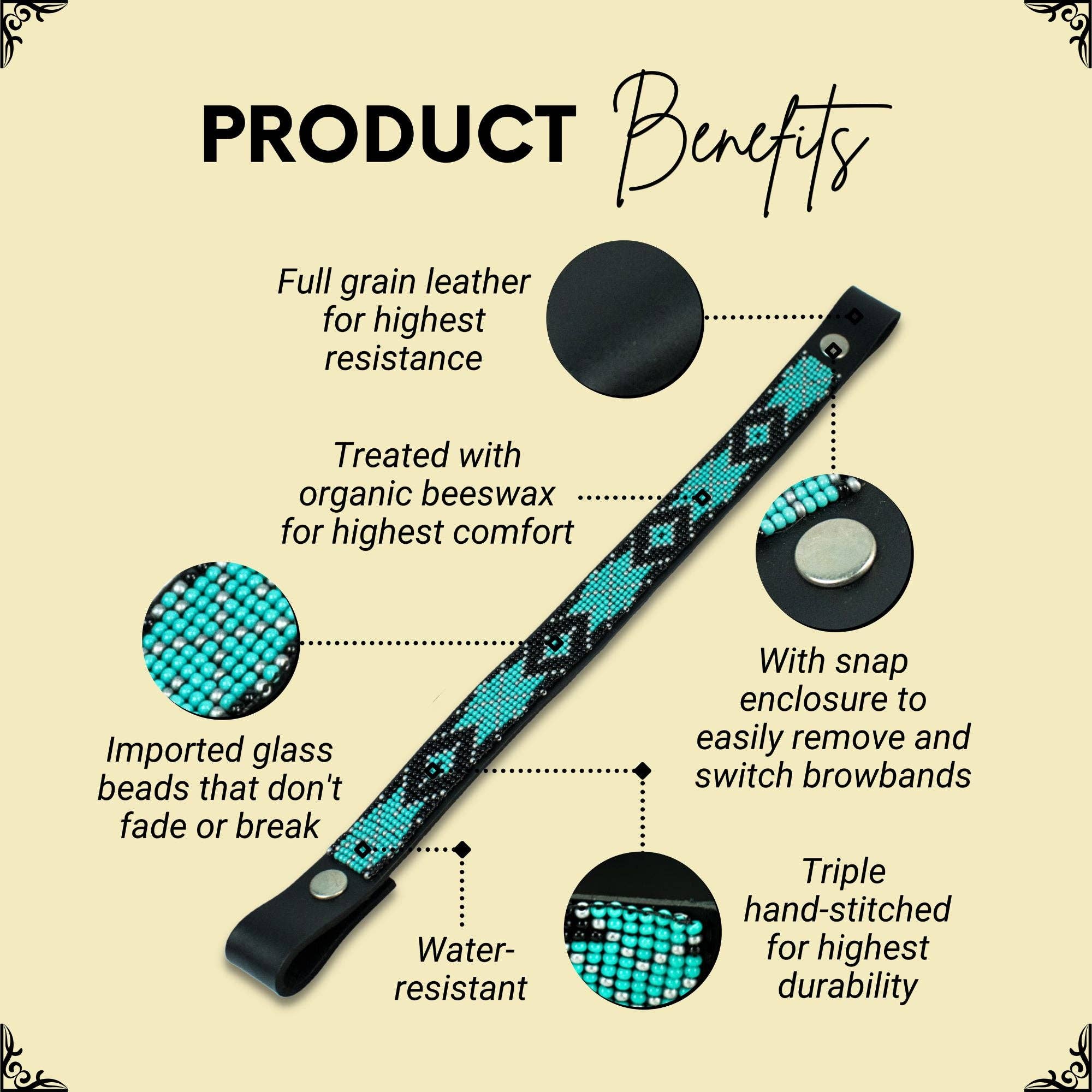 Sambboho - Wholesale Horseback Riding Gear - Saint Barth Sambboho Horse Browband1