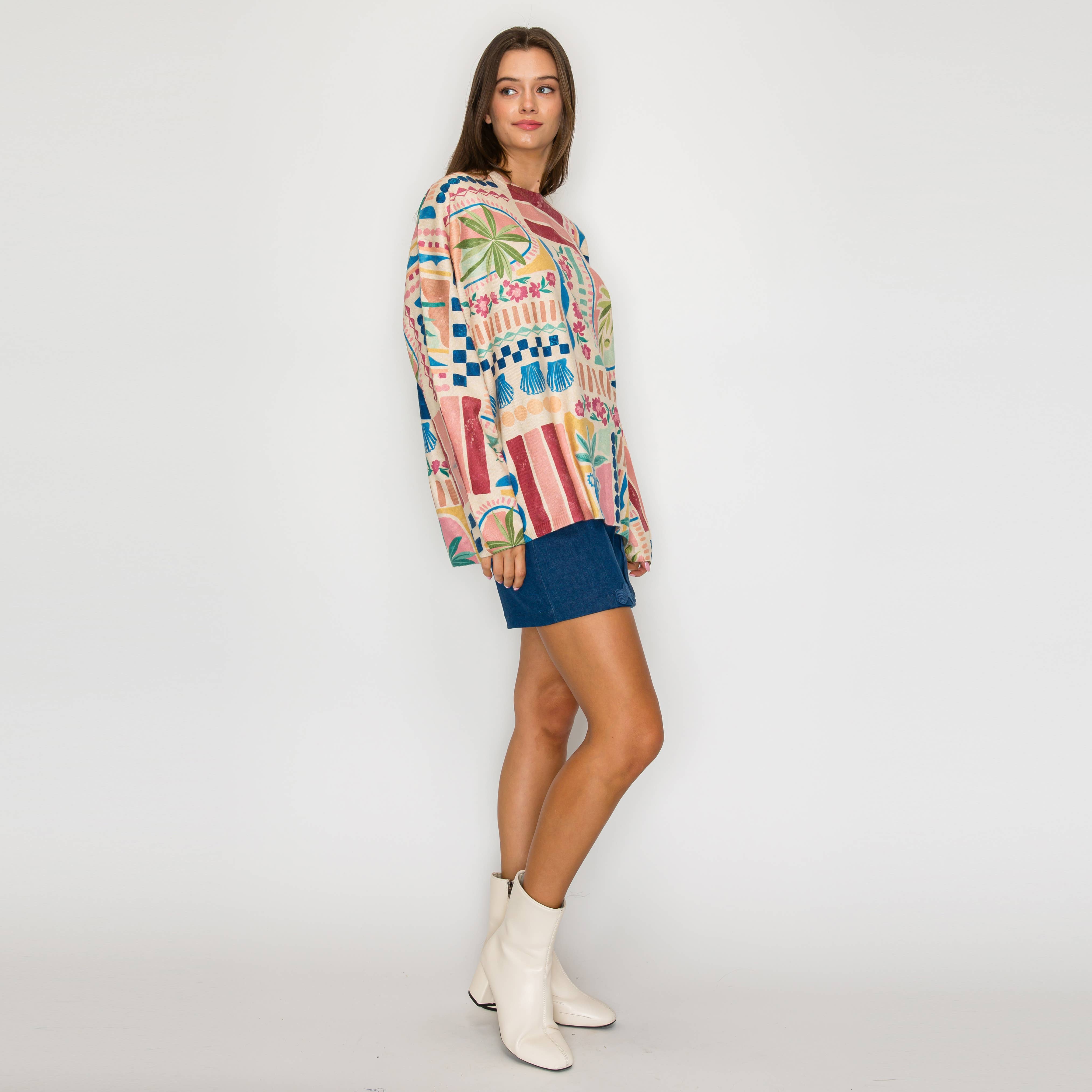 LoveWednesday – wholesale Pullovertröja - Dam – Amelie Love Tröja - LWSW12213