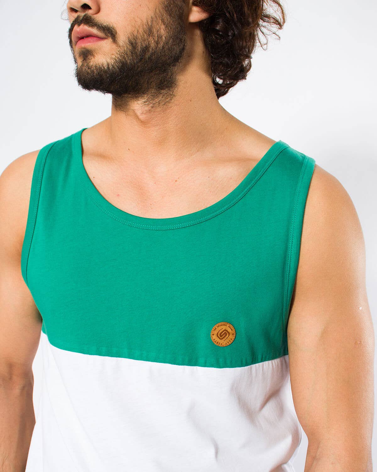 StockNow Unipessoal - Wholesale Tank Top - Men's - Singlet Cuts Green1