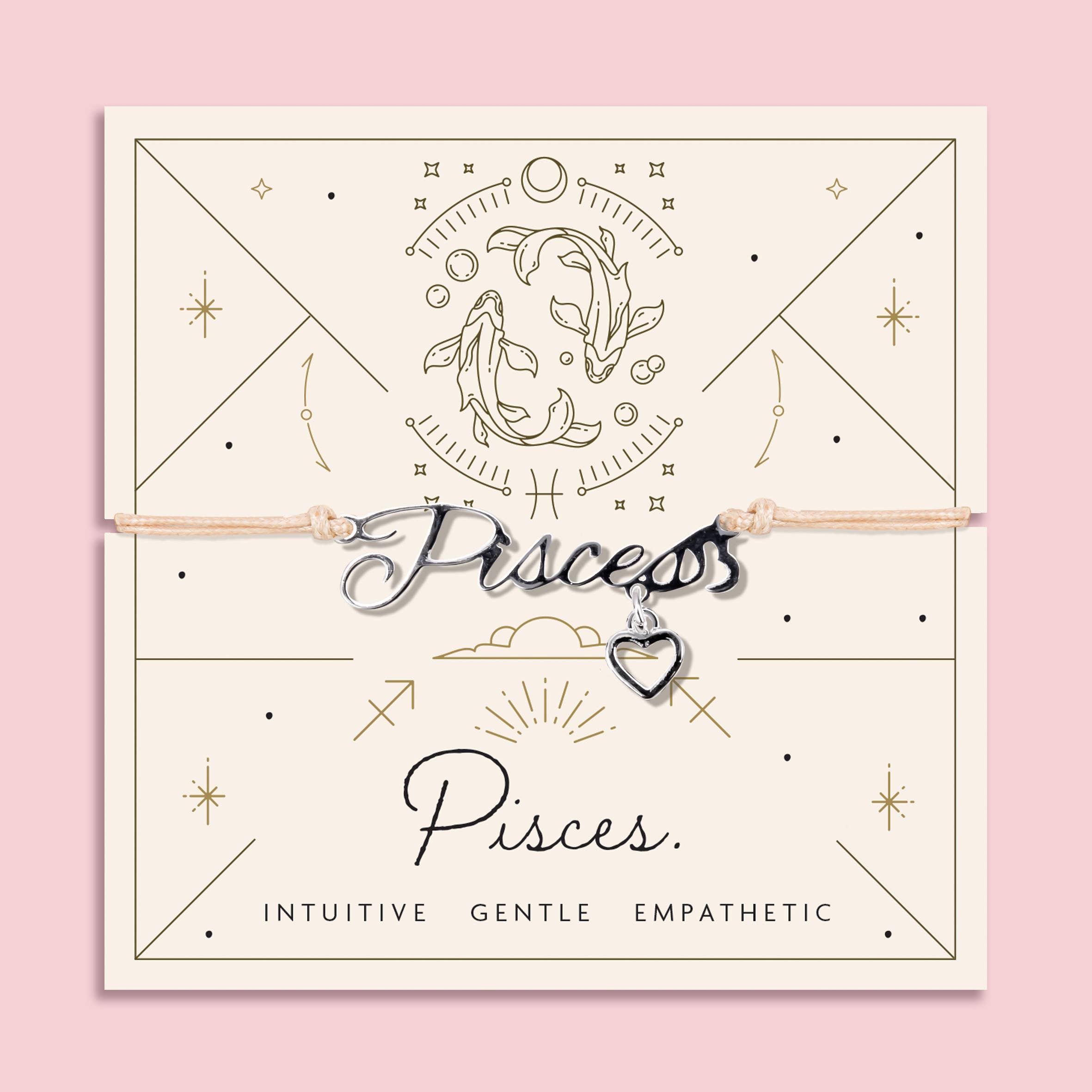 Letterbox Love Bracelets - Wholesale Charm/Dangle Bracelet - Zodiac Bracelet Collection – Pre-Packed Stand of 7211