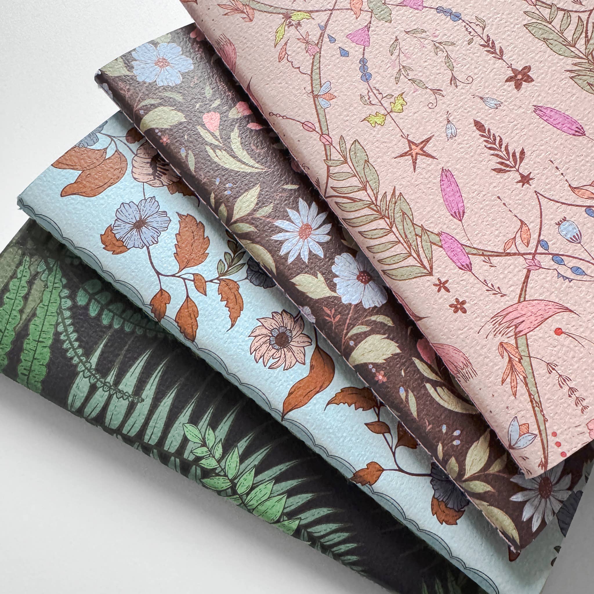 BOUCHETTE & CO. LLC - Wholesale Journal/Diary - FLORAL NOTEBOOKS | Witchwood Fern - Set of Two 5x72