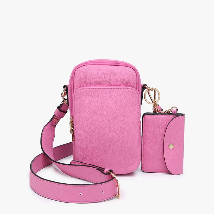 Jen & Co. - Vente Sac à bandoulière – femme - M2080 Sac à bandoulière Parker à 3 compartiments avec pochette2