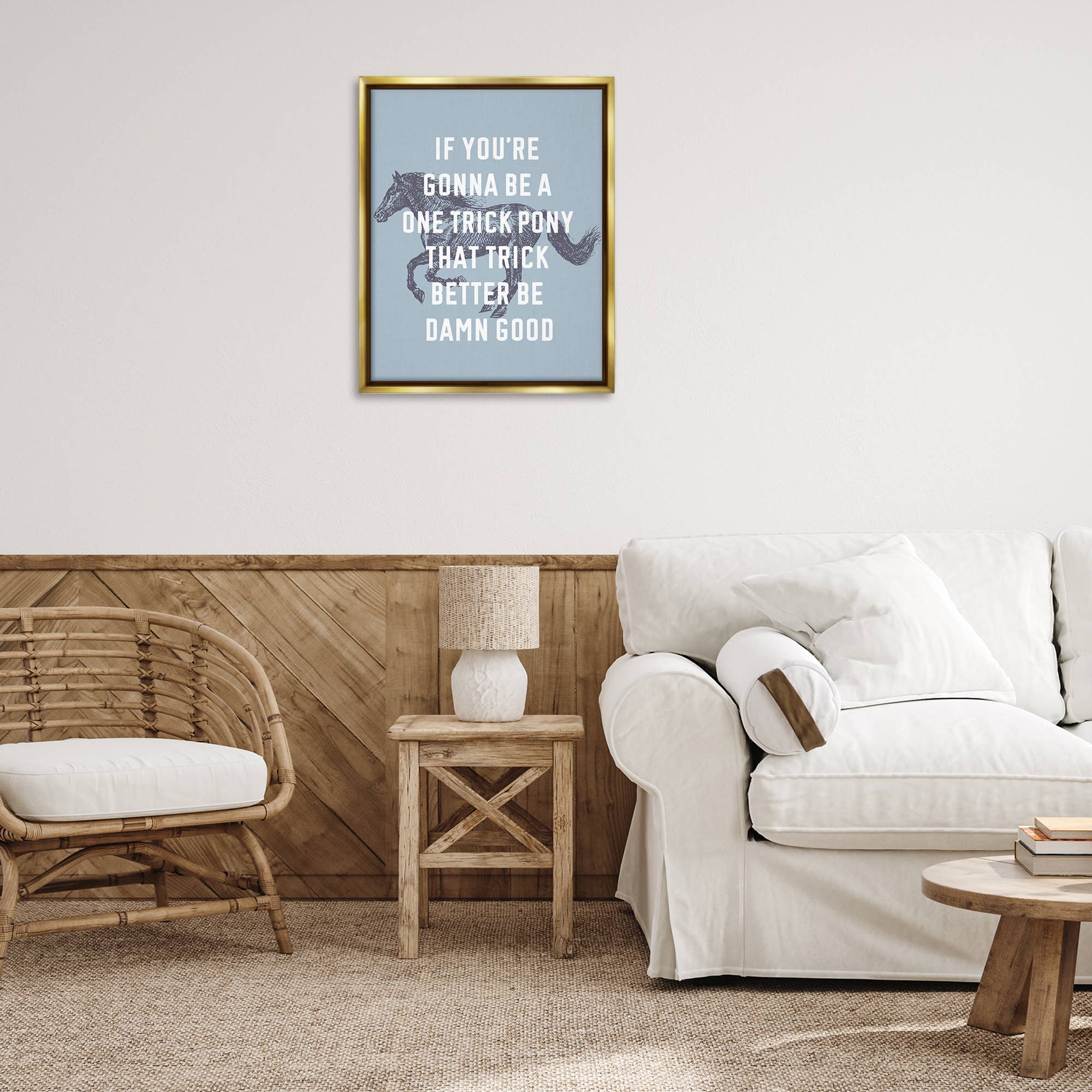 Stupell Industries - Wholesale Wall Decor - Kids & Baby - One Trick Pony Phrase Floater Framed Art19