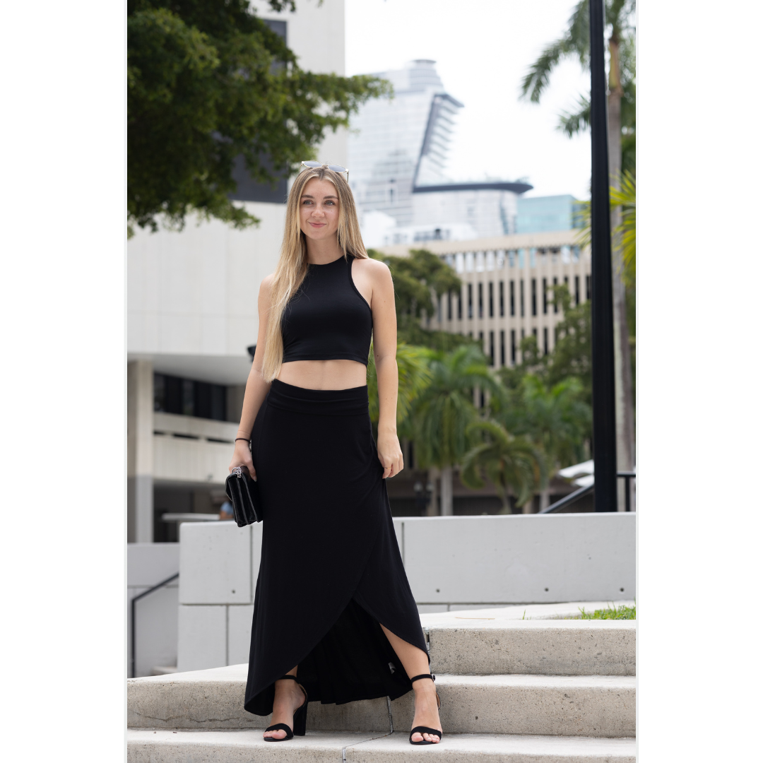 Azules Clothing - Venta al por mayor Falda - Mujer - Falda midi cruzada0