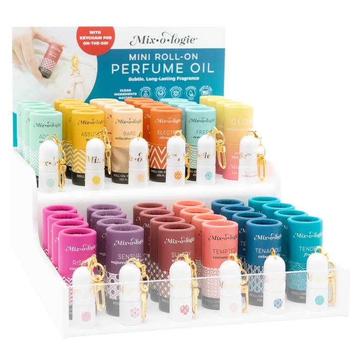 Keychain Mini Rollerball Perfume Pre-Pack for wholesale by Mixologie