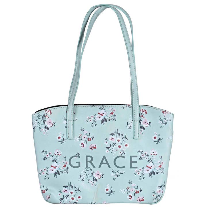 Magnolia - Wholesale Bible Cover - White Dove Bible Case Wedge Grace Floral Mint XLrg