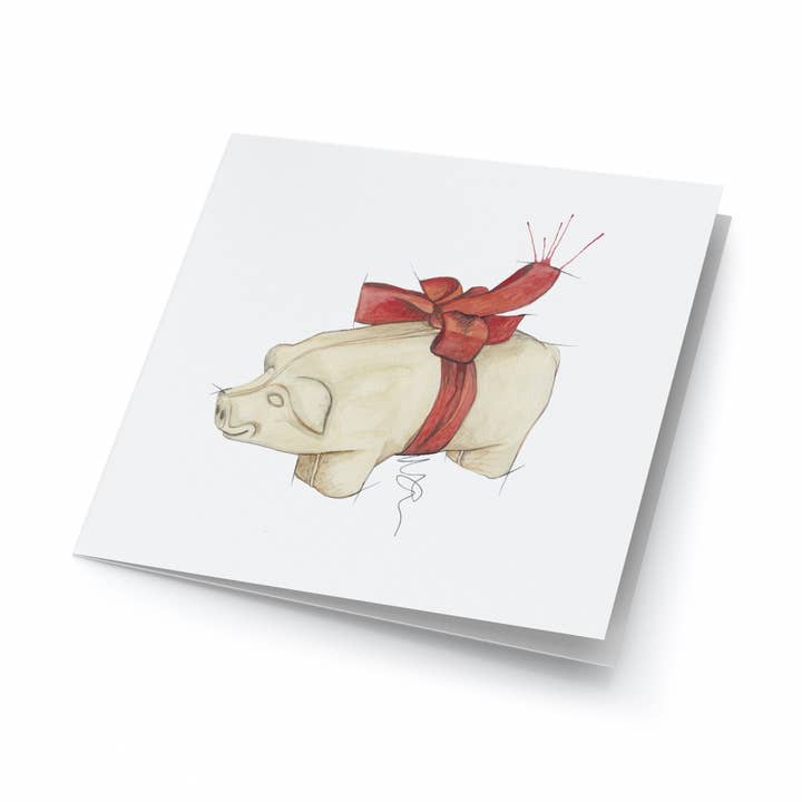 Large Art Cards - Marzipan Pig for wholesale by Emmeselle