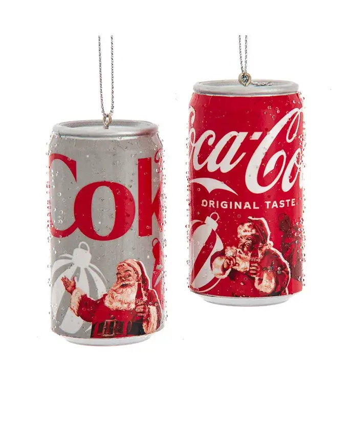 Kurt S. Adler, Inc. - Wholesale Ornament - 3" Santa Coke/Diet Coke Can Ornaments 2 Assorted0