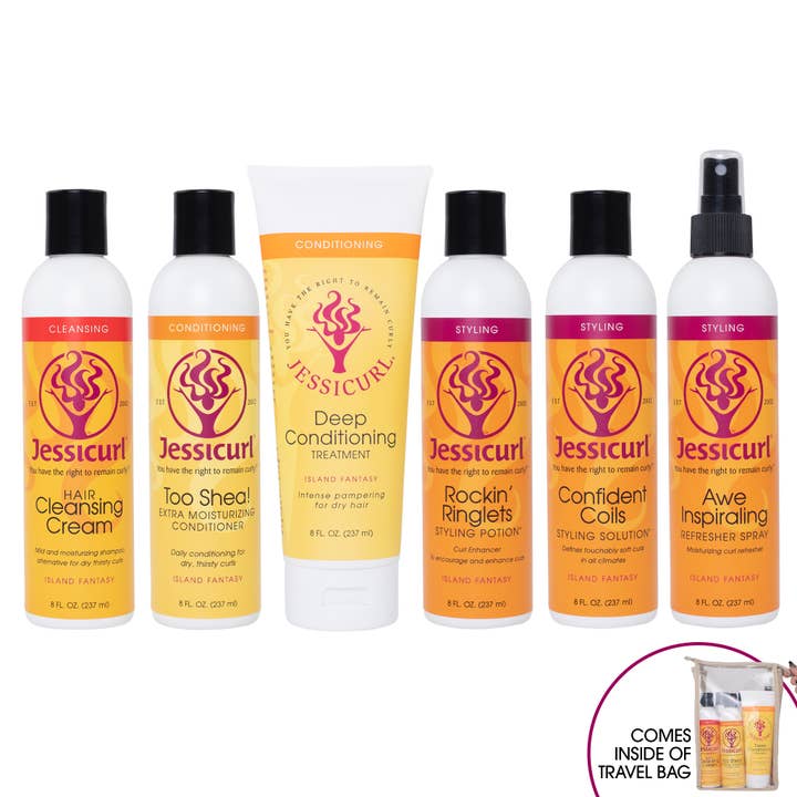 Jessicurl - Vendita all'ingrosso Kit/set per la cura dei capelli - Collezione di prodotti Jessicurl Rich & Radiant - 8 oz