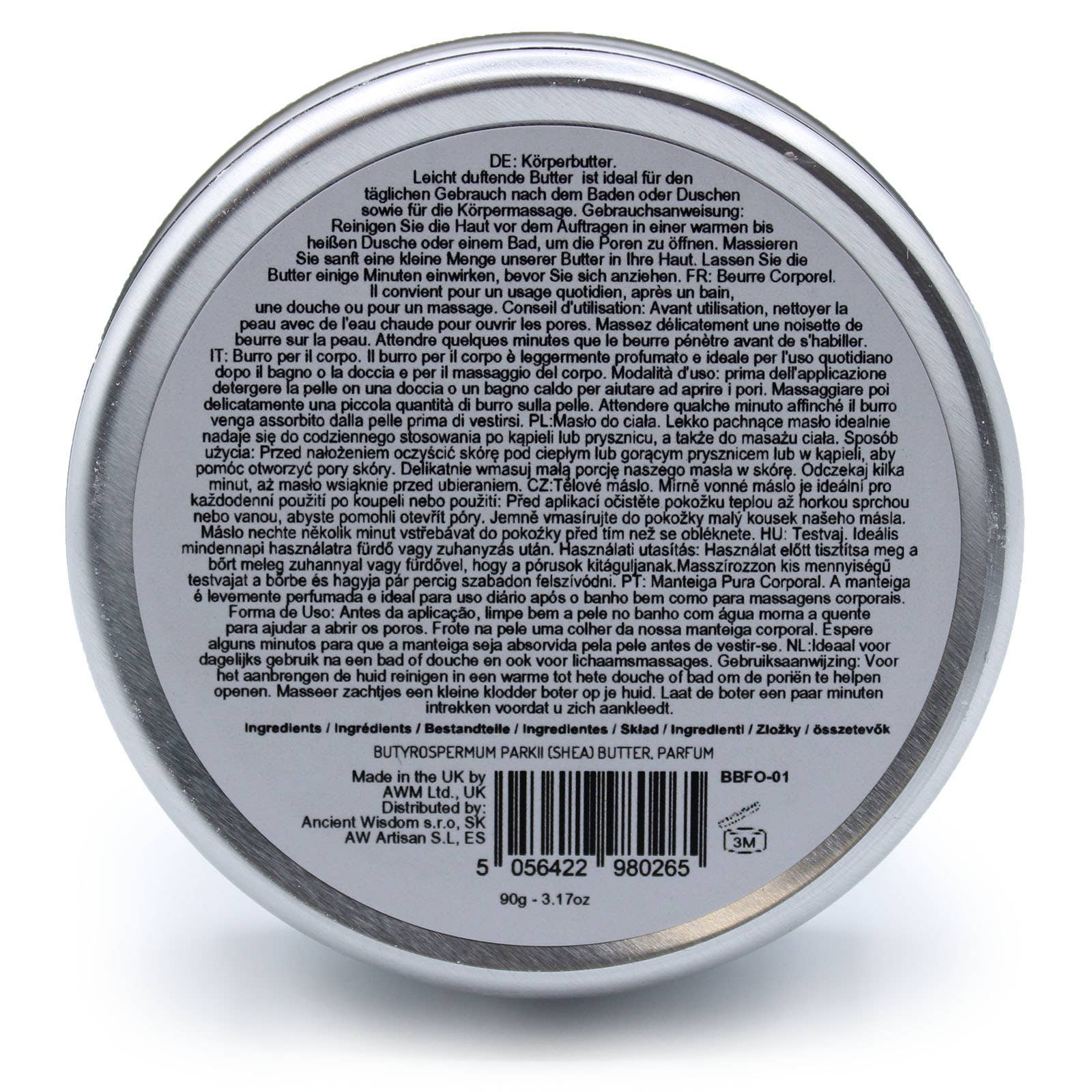 Ancient Wisdom - Wholesale Body Balm/Butter - Scented Shea Body Butter 90g - Sleepy Coconut1