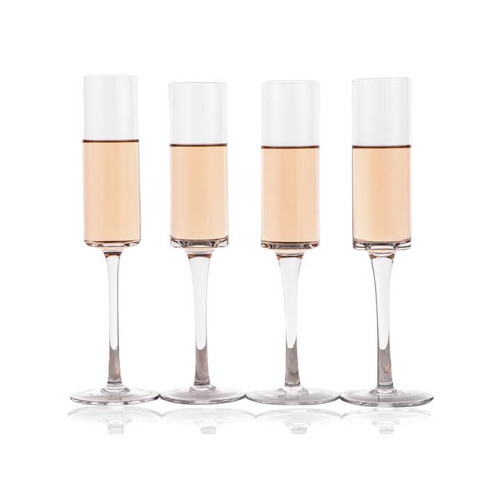 Lemonsoda - Wholesale Champagne Flute - Champagne Flutes - Crystal Mimosa Glasses 6 oz (1pc)