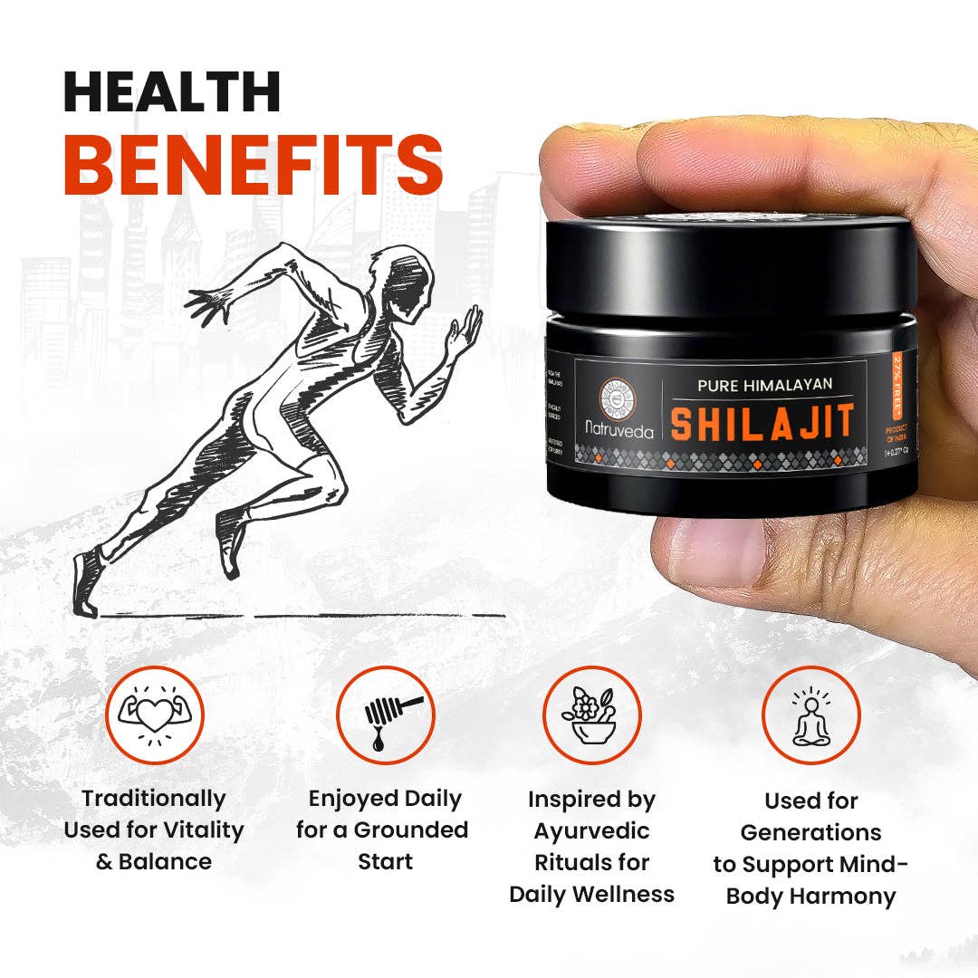 Natruveda LLC - Wholesale Oral Supplement/Vitamin - Natruveda Pure Himalayan Shilajit Resin | 90 Servings for Enhanced Energy, Fulvic Acid & 85+ Natural Trace Minerals | Pure Shilajit for Men & Women - 1.27 Oz1