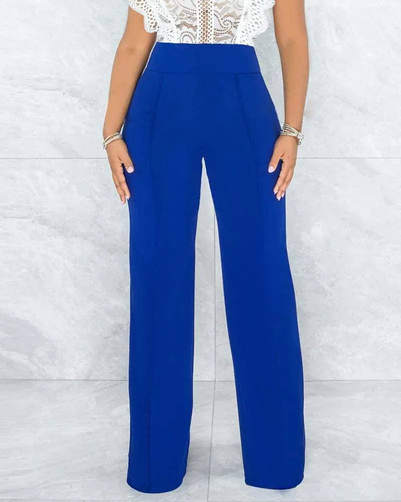 Flarix - Vente Pantalon – femme - pantalon droit taille haute10